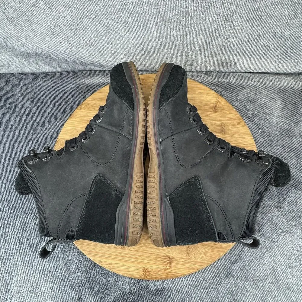 Pajar Boots Womens Size 8-8.5 Black Pajar-Tex Waterproof Faux Fur Side Zip EU 39